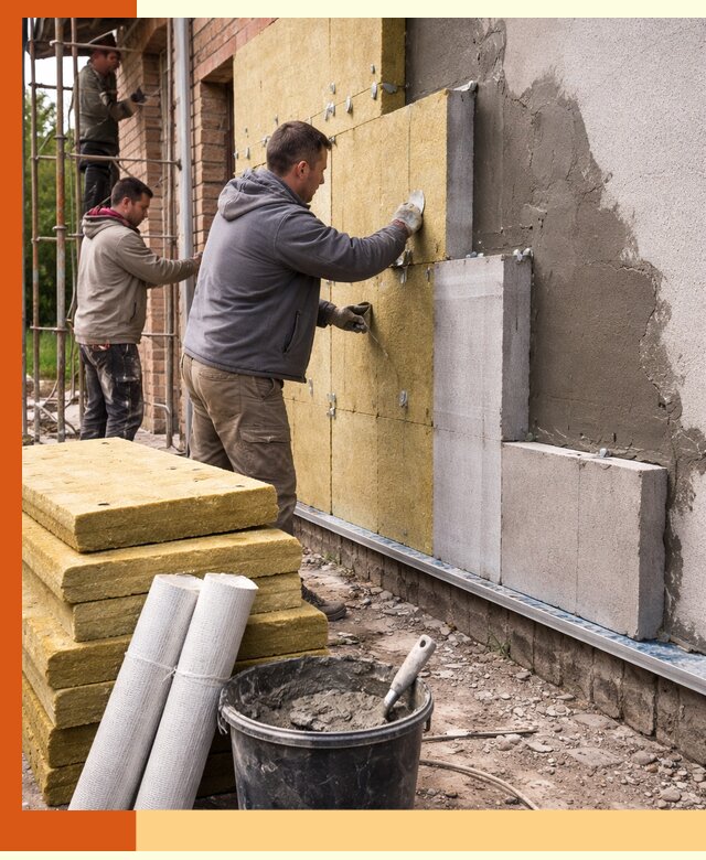 Утепление кирпичного дома под ключ в Каспийске