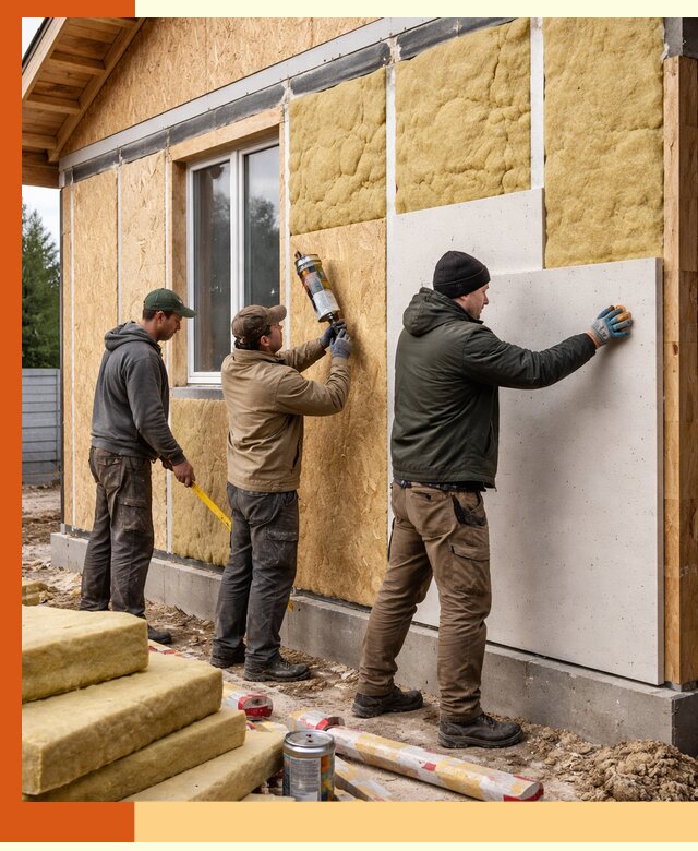 Профессиональное утепление дома из SIP-панелей в Каспийске