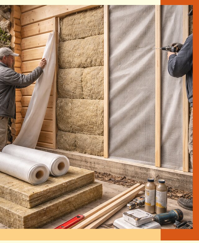 Утепление дома из минибруса в Каспийске от 4581 руб/м2 — заказать профессионально | ТепломастерКсп