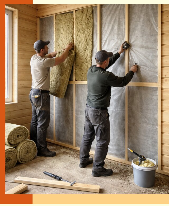 Утепление дома из минибруса в Каспийске: комплексные теплоизоляционные работы