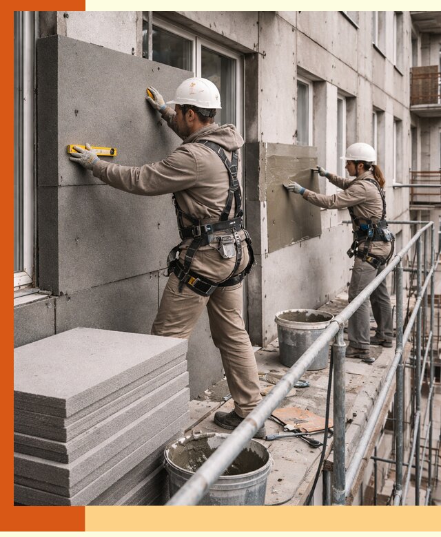 Утепление квартиры снаружи под ключ в Каспийске