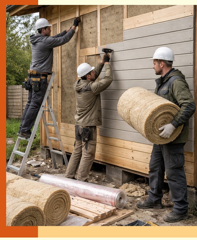 Утепление бани снаружи в Каспийске профессионально и надежно
