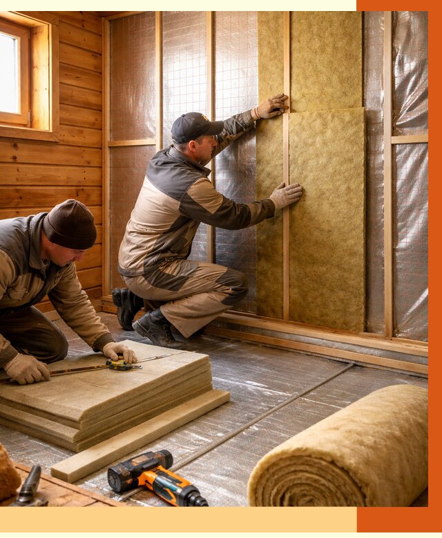 Утепление бани изнутри в Каспийске под ключ от 4276 руб./м² | ТепломастерКсп