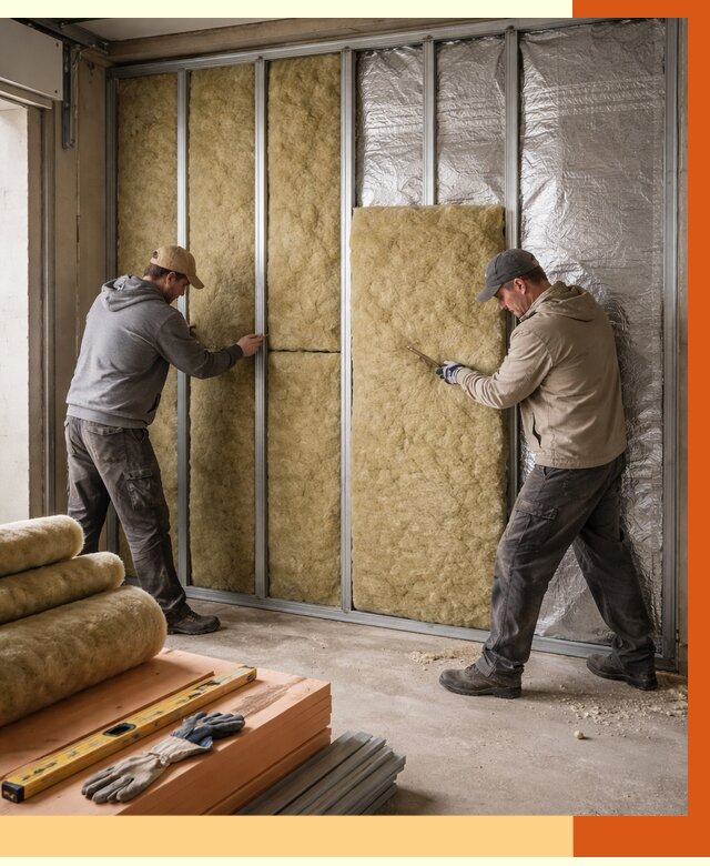 Утепление гаража изнутри в Каспийске от 7636 руб/м2 — работы и цена | ТепломастерКсп