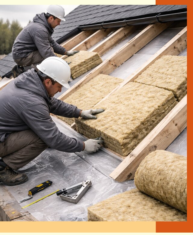 Утепление крыши в Каспийске от 1883 руб./м2 — комплексное утепление кровли | ТепломастерКсп