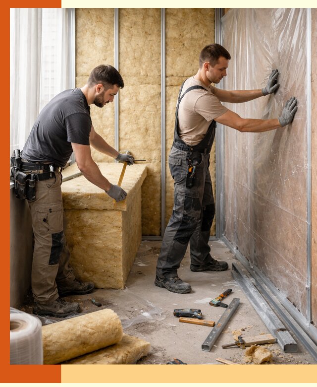 Профессиональное утепление лоджии в Каспийске эффективно и надежно