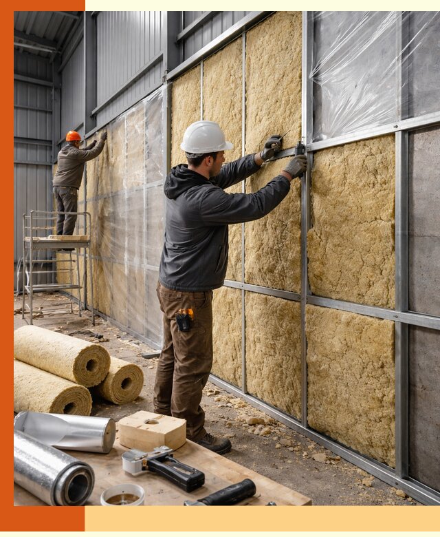 Утепление ангара в Каспийске — профессиональная теплоизоляция помещений