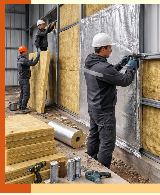 Утепление металлического ангара профессионально в Каспийске