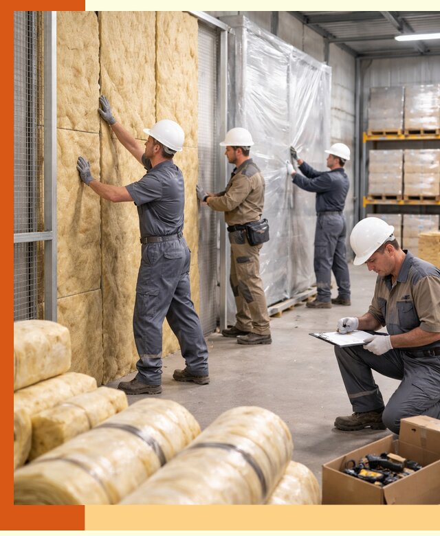 Утепление склада готовой продукции в Каспийске качественно и быстро