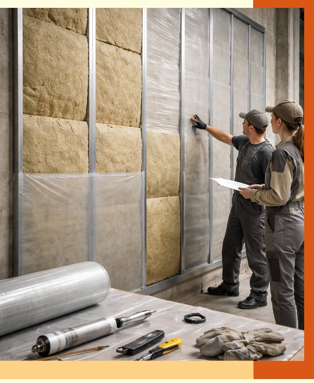 Утепление склада химсырья в Каспийске от 4581 руб. под ключ | ТепломастерКсп