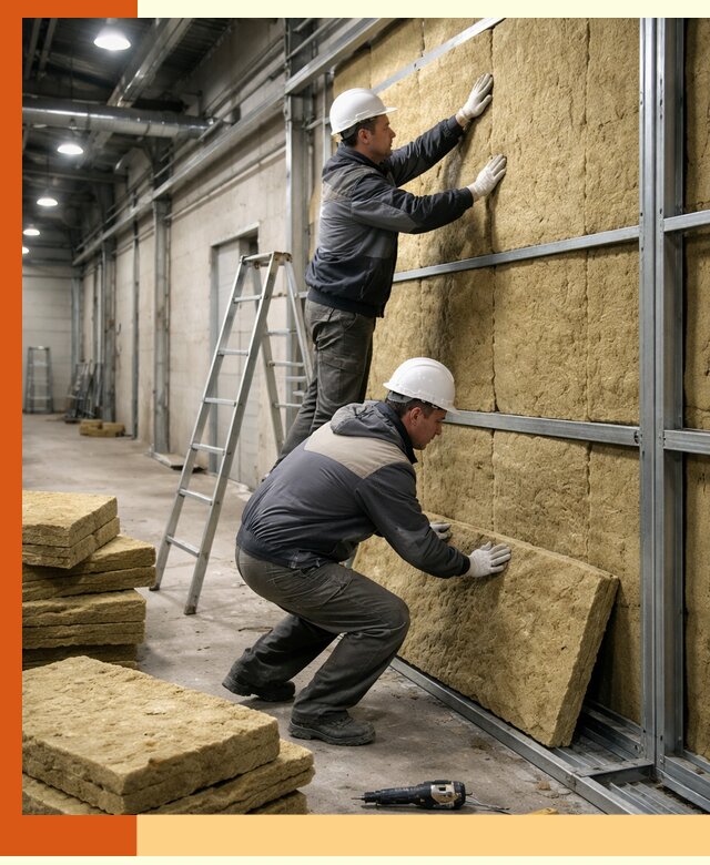 Утепление цеха под ключ в Каспийске с гарантией качества