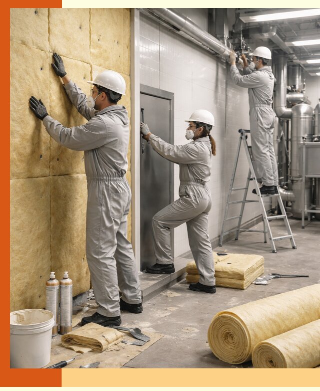 Утепление пищевого цеха под ключ в Каспийске