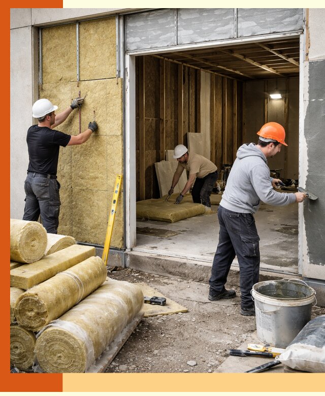 Утепление торгового павильона в Каспийске — качественно и энергоэффективно