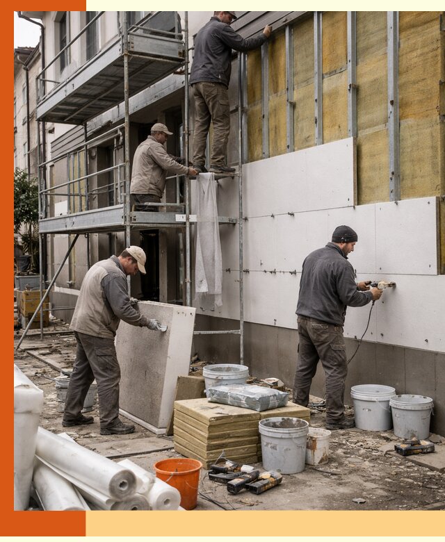 Утепление гостиницы под ключ в Каспийске с гарантией качества