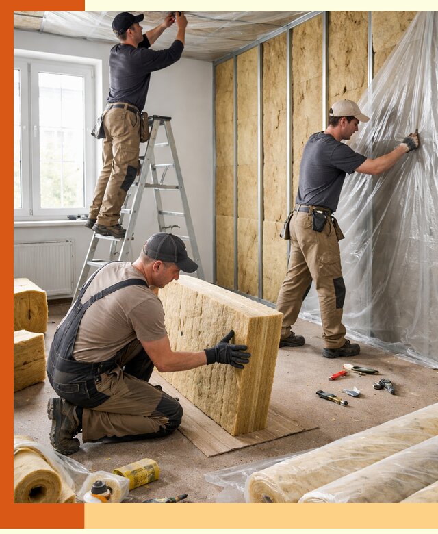 Утепление офисных помещений под ключ в Каспийске