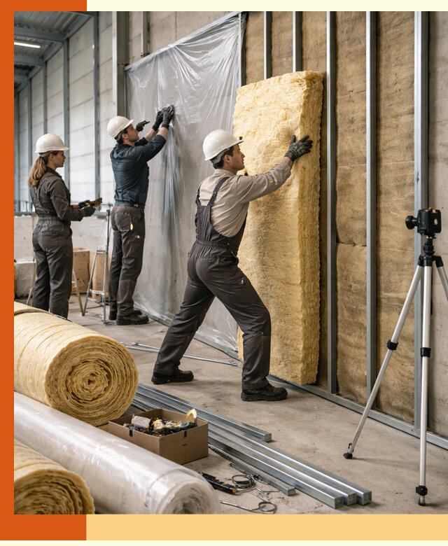 Утепление складского терминала в Каспийске профессионально и надёжно