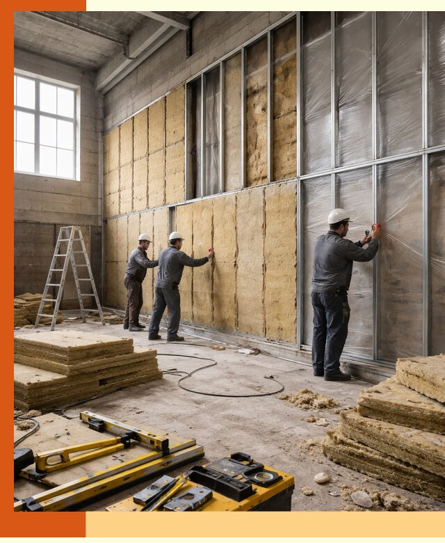 Утепление спортивного зала в Каспийске качественно и недорого