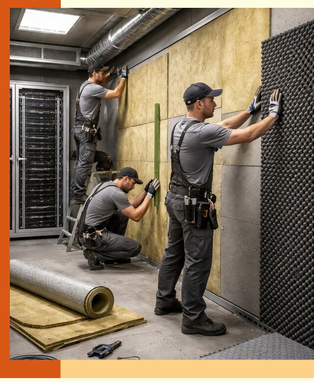 Утепление серверной комнаты профессионально в Каспийске