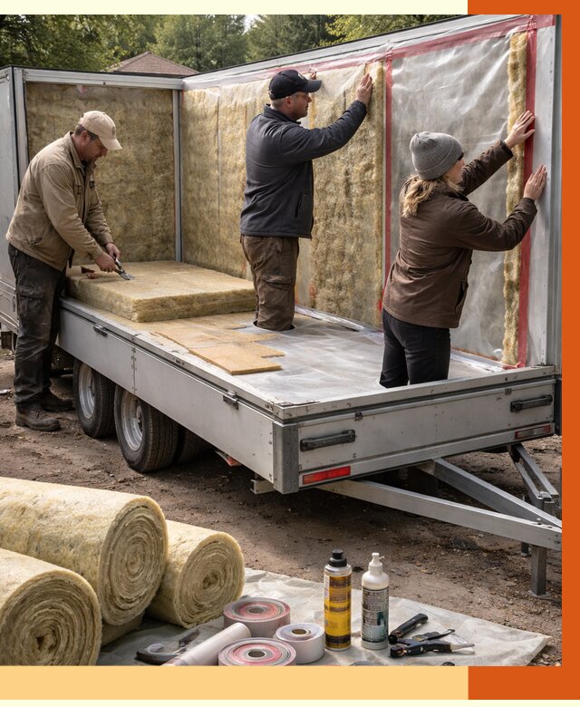 Утепление прицепа в Каспийске под ключ от 12726 руб. — комплекс от ТепломастерКсп