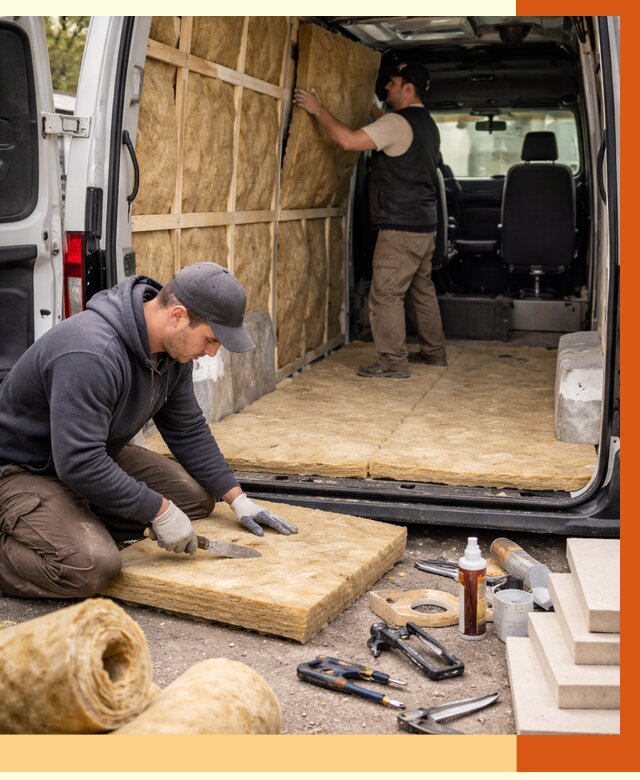 Утепление кемпера в Каспийске под ключ от 12217 руб. — профессионально | ТепломастерКсп