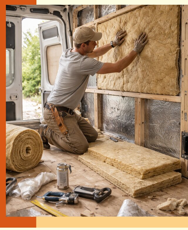 Утепление кемпера под ключ в Каспийске с гарантией качества