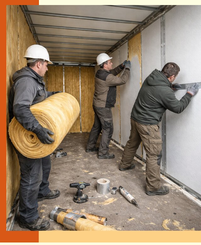 Утепление рефрижераторного контейнера в Каспийске профессионально и надежно