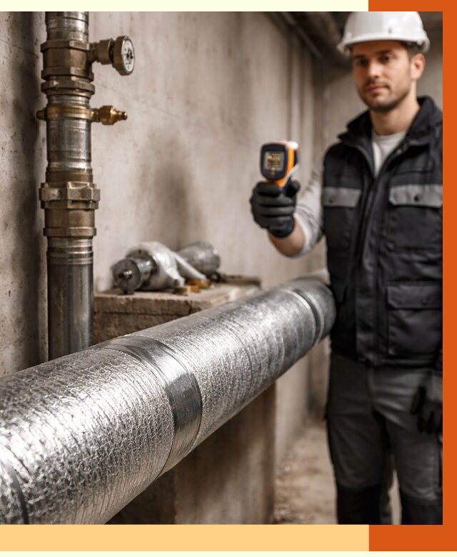 Утепление труб водоснабжения в Каспийске от 8654 руб. за м² — услуги ТепломастерКсп