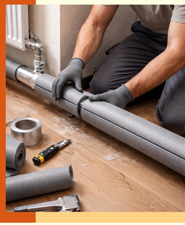 Утепление труб отопления в Каспийске: теплоизоляция и защита сети