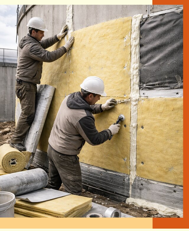 Утепление резервуара в Каспийске от 27998 руб/м2 — монтаж ППУ и комплекс под ключ | ТепломастерКсп