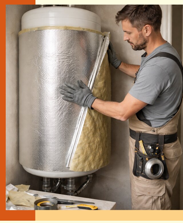 Утепление бойлера в Каспийске для снижения теплопотерь и экономии энергии