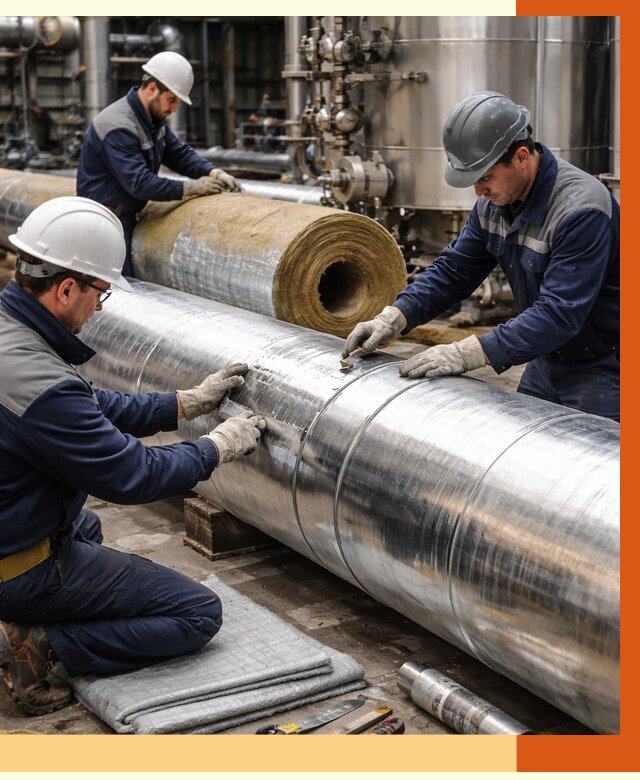 Утепление технологического оборудования в Каспийске от 4276 руб. за м2 | ТепломастерКсп