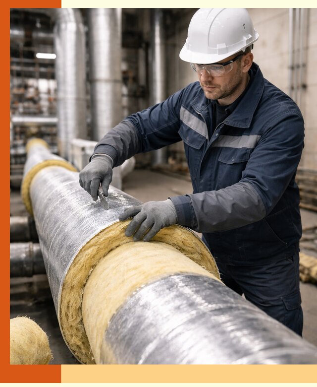 Утепление технологического оборудования и заводских установок в Каспийске