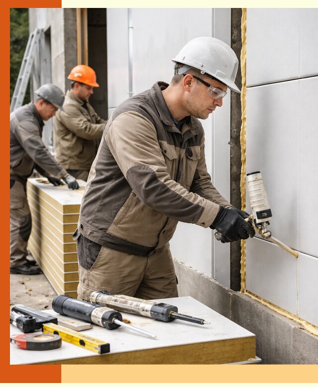 Утепление сэндвич-панелей пенополиуретаном в Каспийске