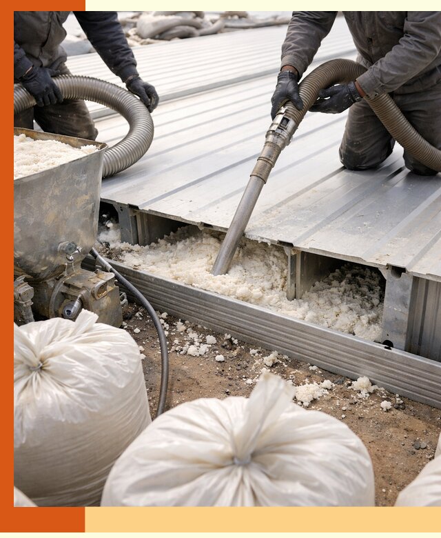 Заполнение пустот кровельных панелей пенными и мокрыми герметиками в Каспийске