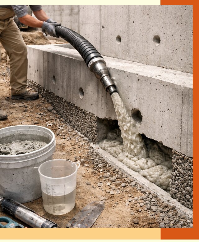 Заполнение полостей фундамента в Каспийске от 6923 руб. под ключ | ТепломастерКсп