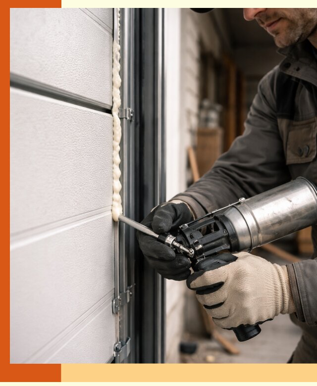 Заполнение пустот ворот в Каспийске профессионально и герметично