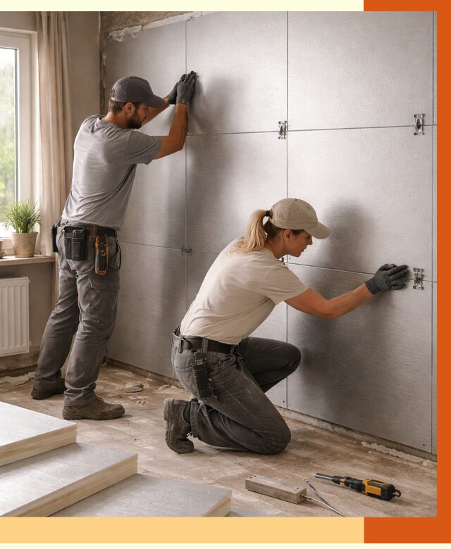 Утепление PIR панелями в Каспийске от 4276 руб. под ключ | ТепломастерКсп