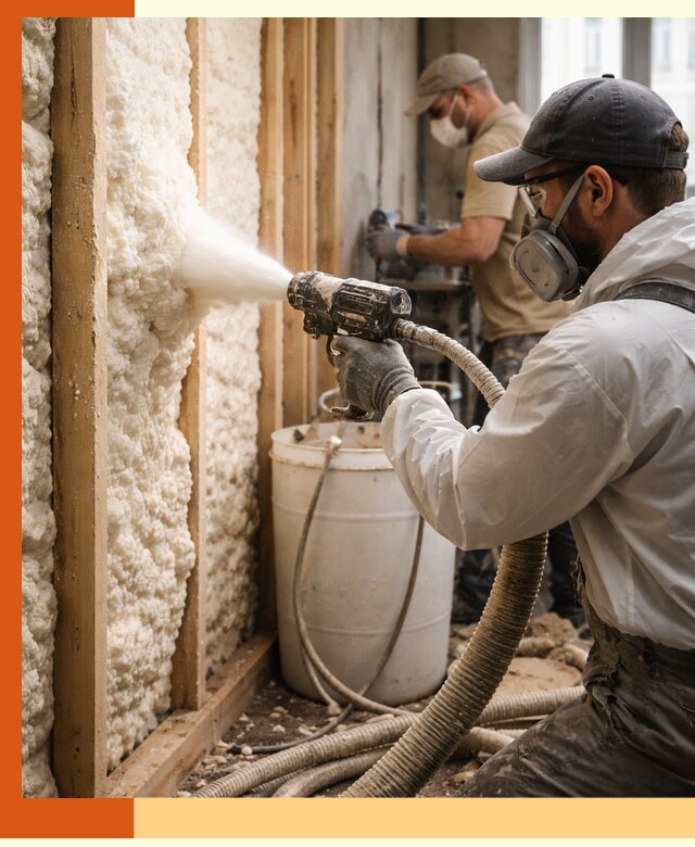 Утепление пеноизолом жилых и коммерческих объектов в Каспийске