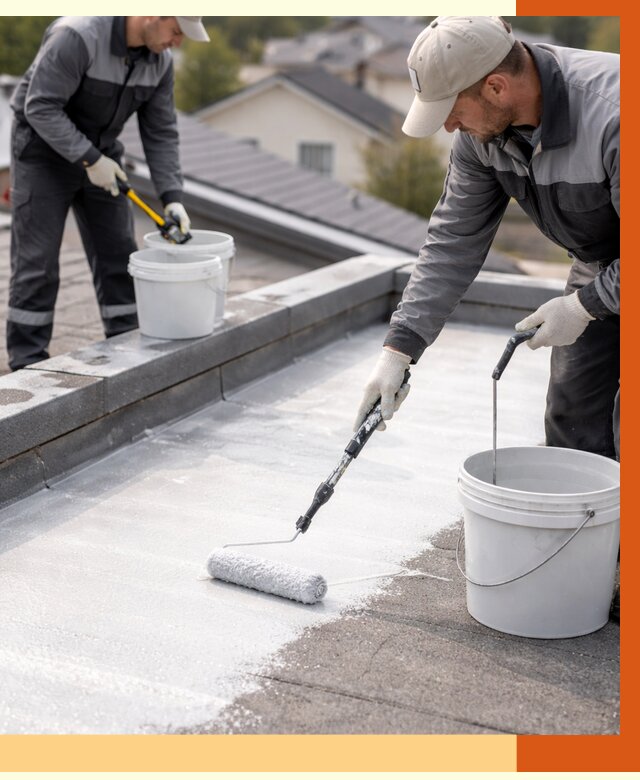 Утепление кровли жидкой теплоизоляцией в Каспийске от 2189 руб./м2 | ТепломастерКсп