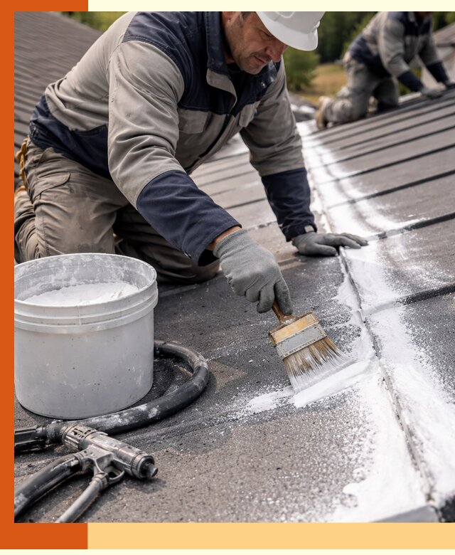 Утепление кровли жидкой теплоизоляцией в Каспийске