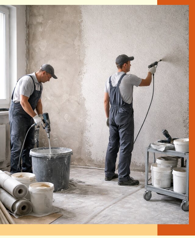 Утепление стен жидкой теплоизоляцией в Каспийске от 4276 руб/м² | ТепломастерКсп