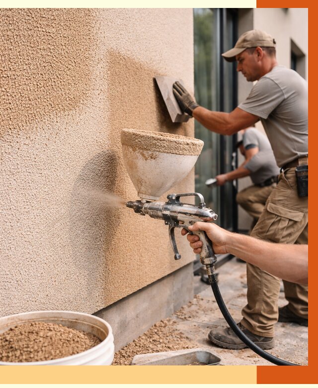 Утепление фасада жидкой пробкой в Каспийске от 4887 руб./м² под ключ | ТепломастерКсп