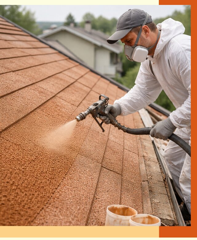 Утепление кровли жидкой пробкой в Каспийске от 2749 руб./м² под ключ | ТепломастерКсп