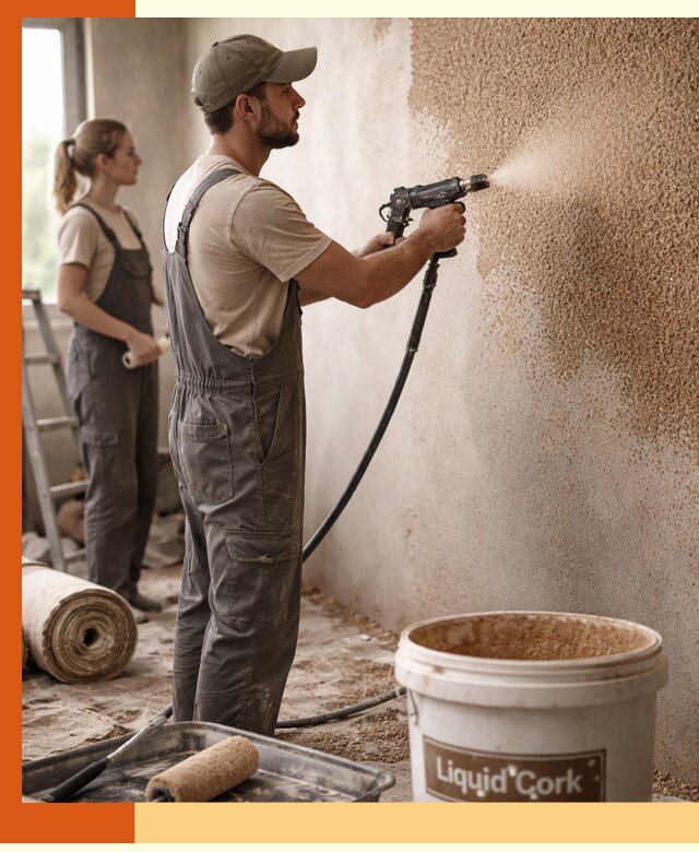 Утепление стен жидкой пробкой в Каспийске эффективное и долговечное