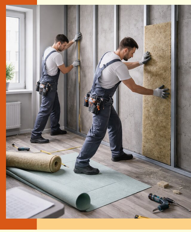 Шумоизоляция квартиры под ключ в Каспийске — профессионально и гарантированно