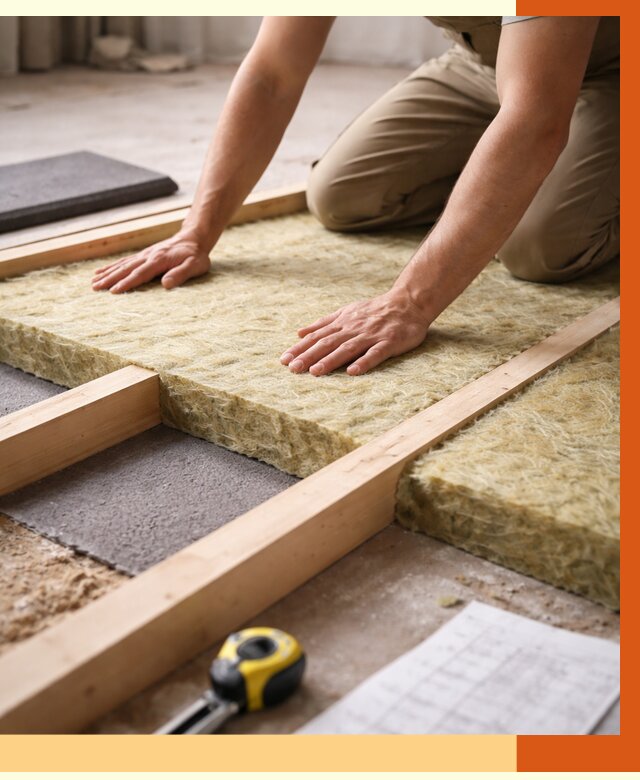 Шумоизоляция пола в Каспийске от 1273 руб./м² — профессиональная звукоизоляция | ТепломастерКсп