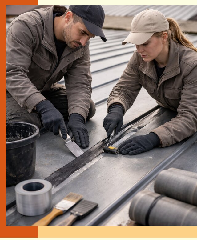 Гидроизоляция фальцевой кровли в Каспийске качественно и надежно