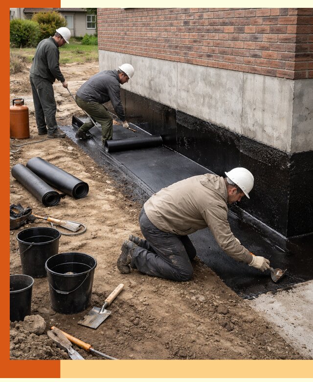 Гидроизоляция фундамента в Каспийске: надежная защита строений