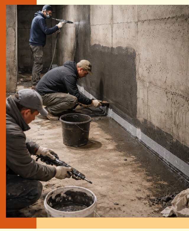 Гидроизоляция подвала в Каспийске — комплексная защита от влаги