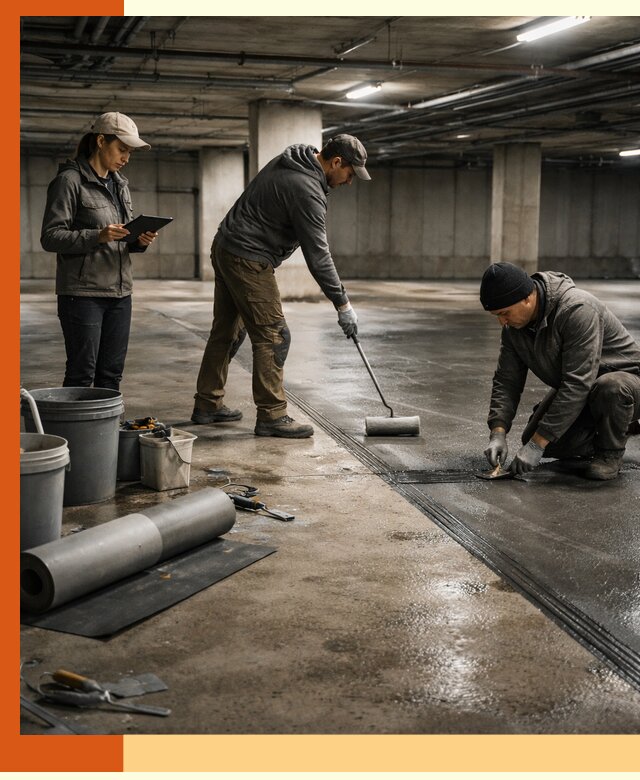 Гидроизоляция паркинга в Каспийске: качественная защита зданий